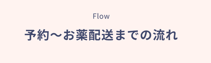 予約から診察・薬の受け取りまでの流れ【4ステップ】